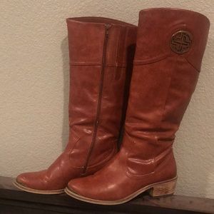 Cognac Riding Boots